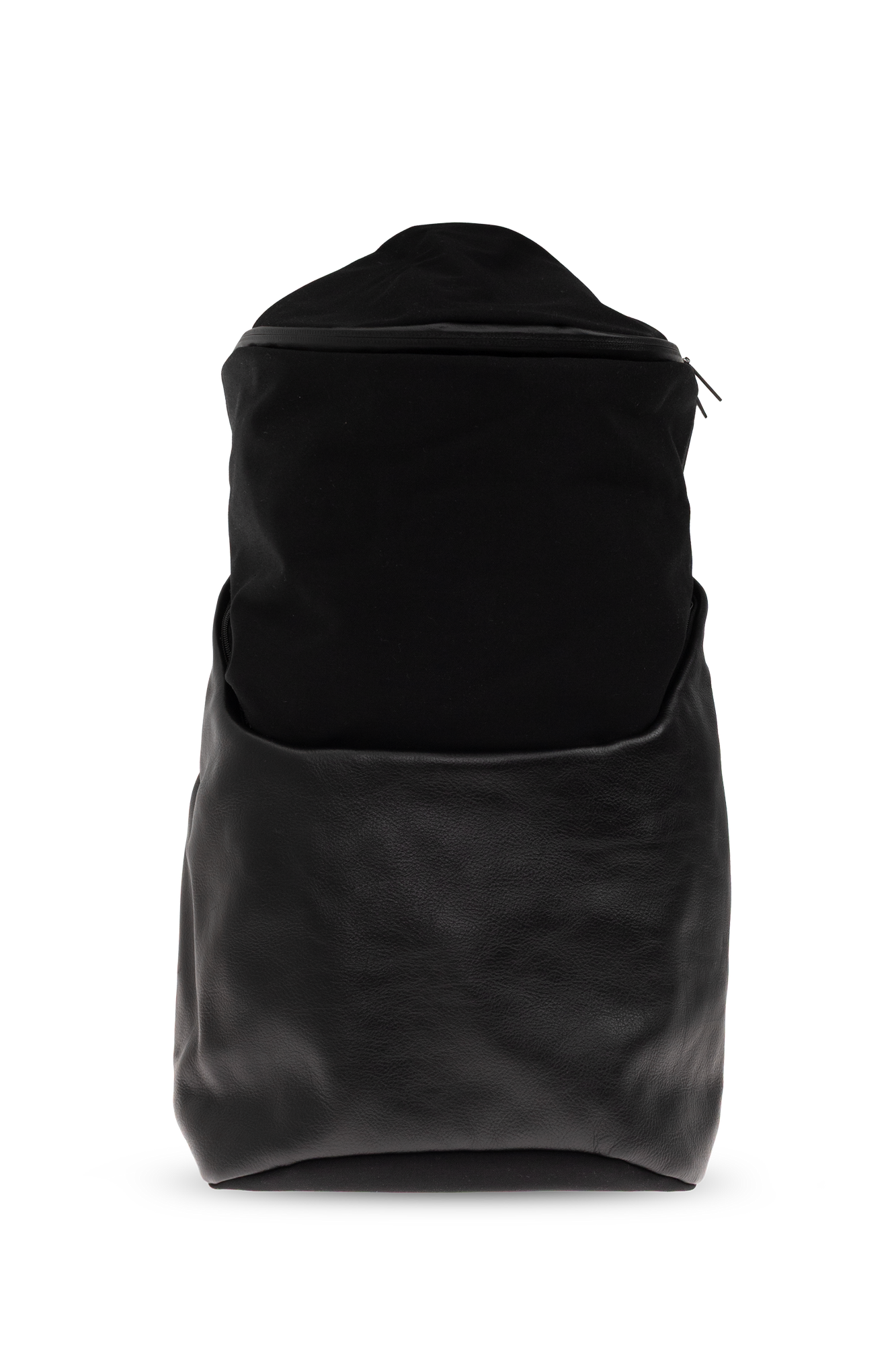 Yohji Yamamoto Black Mixed-Material Backpack | Men's | Vitkac